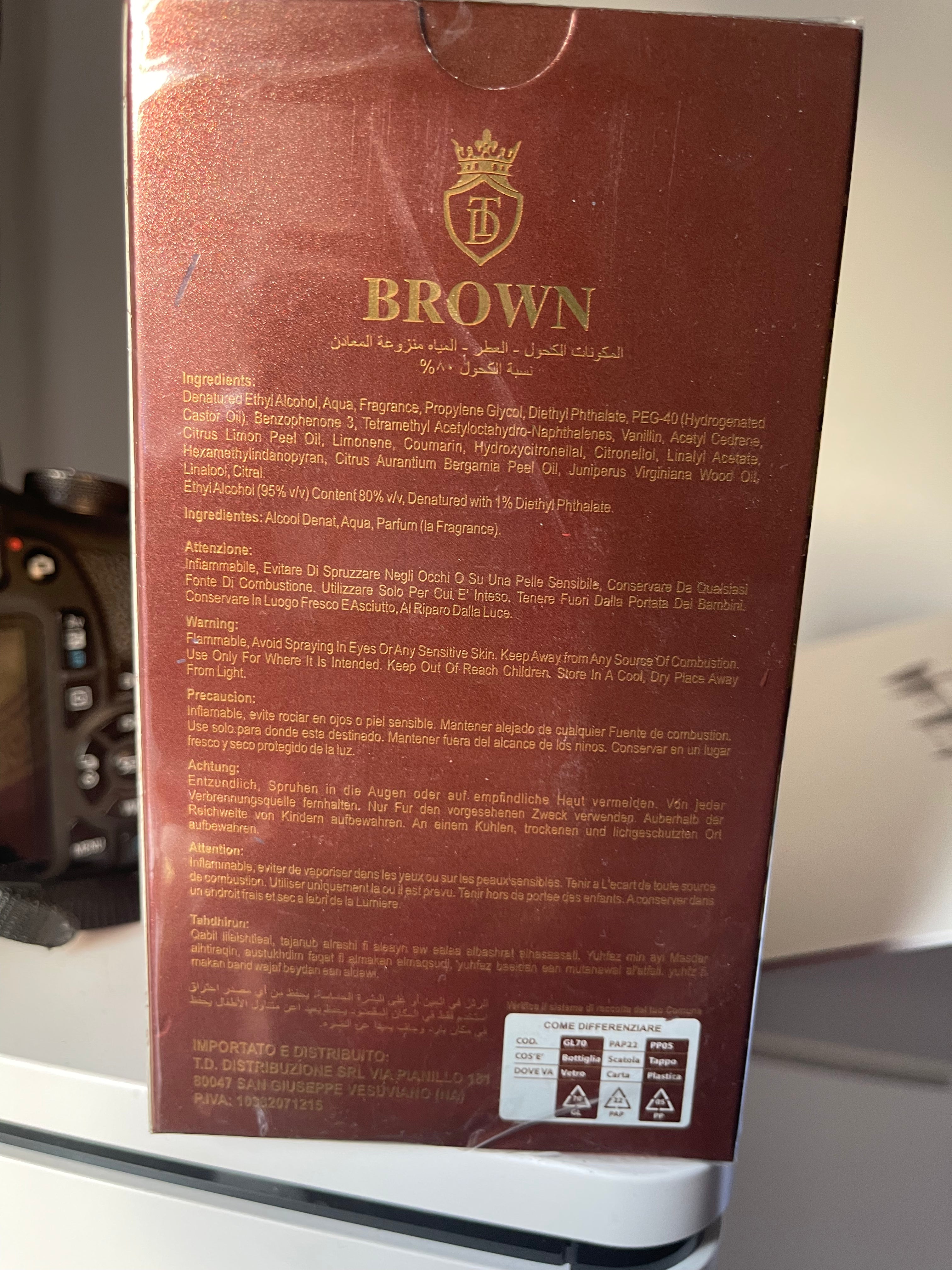 BROWN – Eau De Parfum 100ml | Profumo Arabo Regale e Speziato